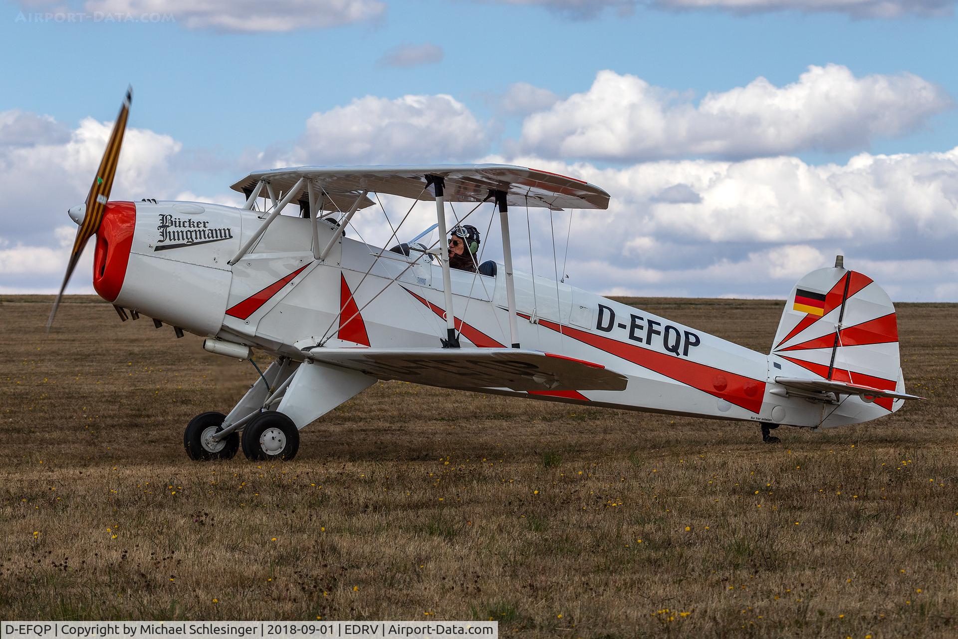 D-EFQP, CASA 1.131E Jungmann C/N 2046, D-EFQP - CASA C1.131 E2000 Bücker Jungmann @ Airfield EDRV - Wershofen/Eifel