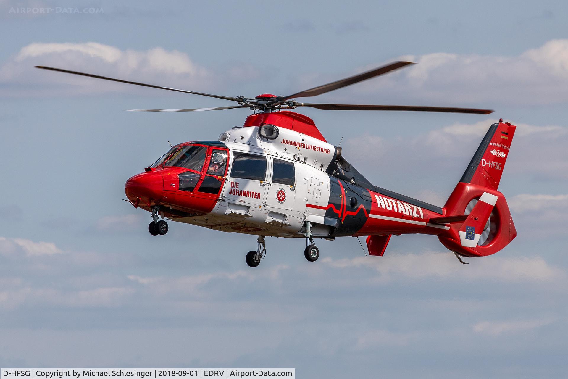 D-HFSG, 2003 Eurocopter AS-365N-3 Dauphin 2 C/N 6649, D-HFSG - Aérospatiale SA 365N3 Dauphin II - Heli-Flight (Air Rescue Nürburgring)
