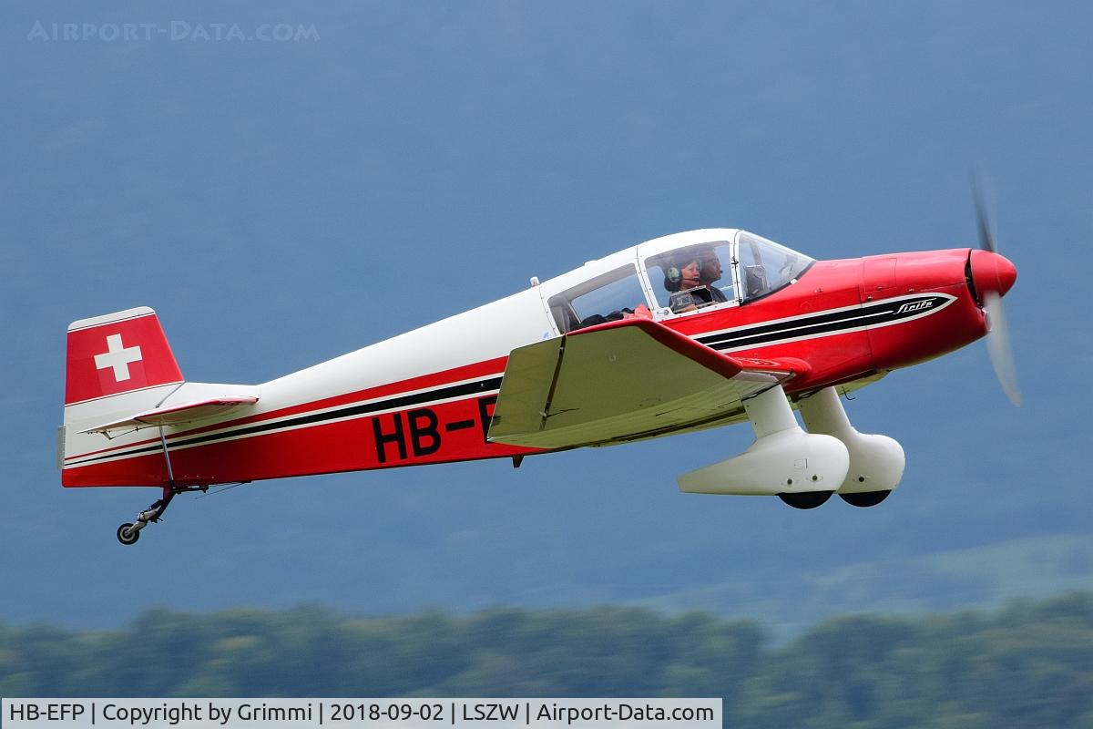 HB-EFP, 1962 CEA Jodel DR.1050 Ambassadeur C/N 338, happy passenger - AirThun airshow and Bückermeet 2018