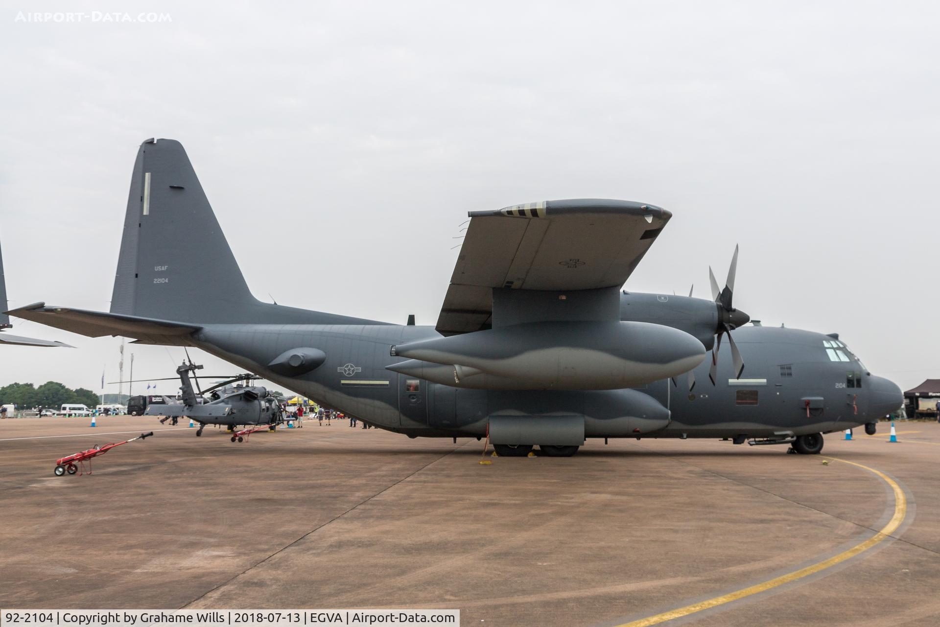 92-2104, 1992 Lockheed HC-130N Combat King C/N 382-5381, Lockheed HC-130N 92-2104 7 SOS / 352 SOW USAF, Fairford 13/7/18