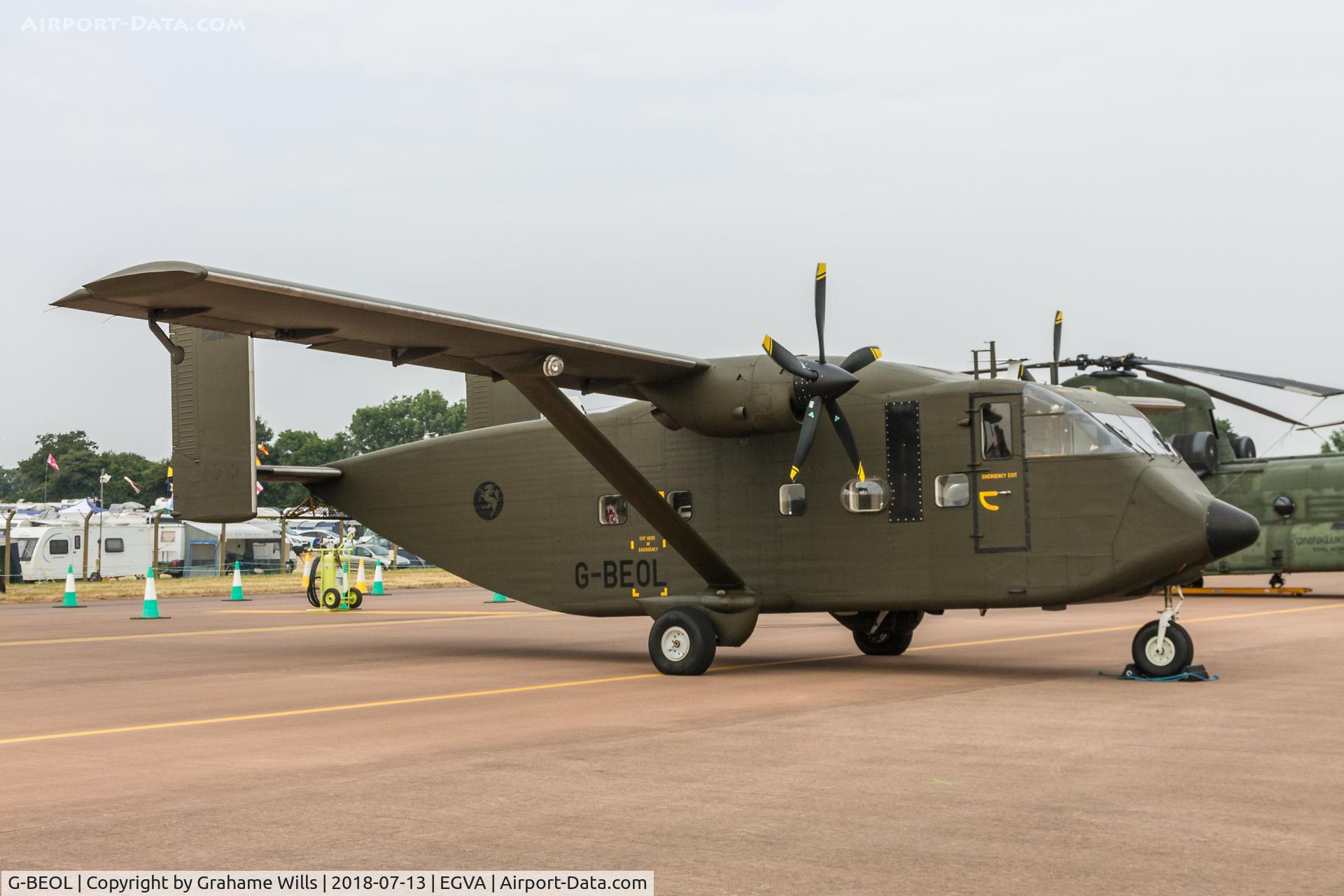 G-BEOL, 1977 Short SC-7 Skyvan 3-100 C/N SH.1954, Shorts Skyvan 3M G-BEOL Eureka Aviation, Fairford 13/6/18
