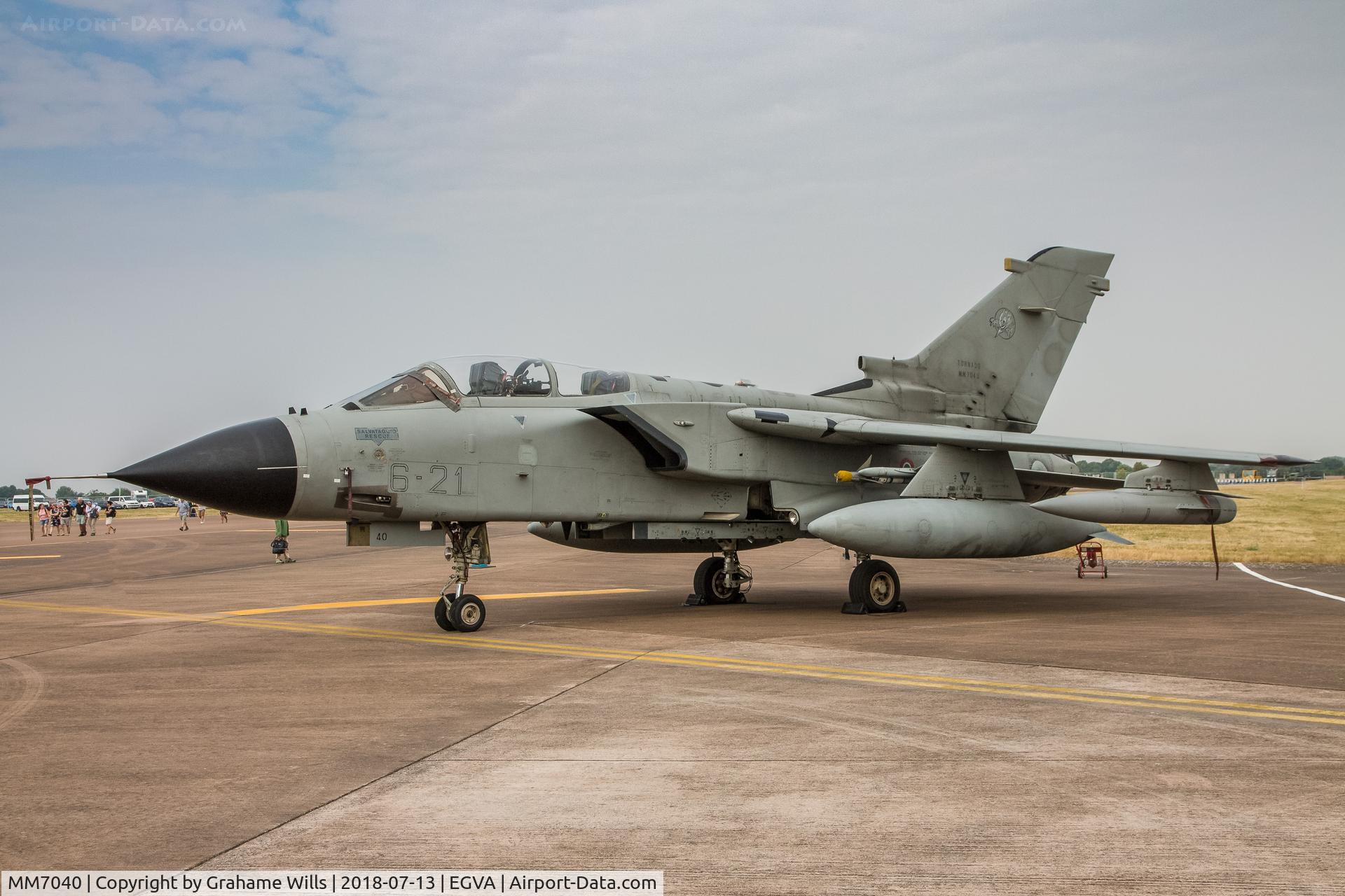 MM7040, Panavia Tornado IDS C/N 350/IS039/5049, Panavia Tornado IDS MM7040/6-21 6 Stormo Italian AF, Fairford 13/7/18
