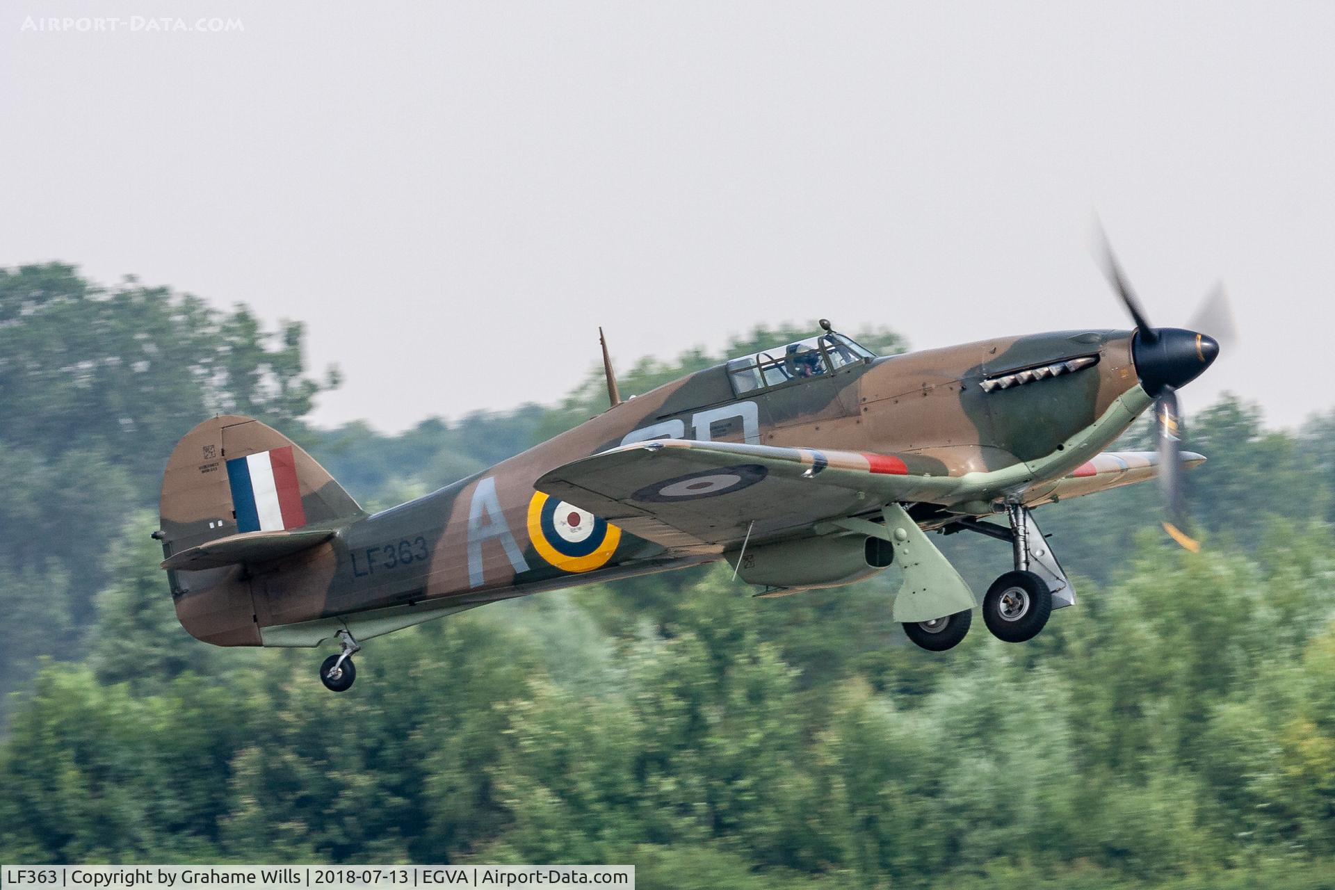LF363, 1944 Hawker Hurricane IIC C/N 41H/469290, Hawker Hurricane IIc LF363/SD-A Battle of Britain Memorial Flight RAF, Fairford 13/7/18