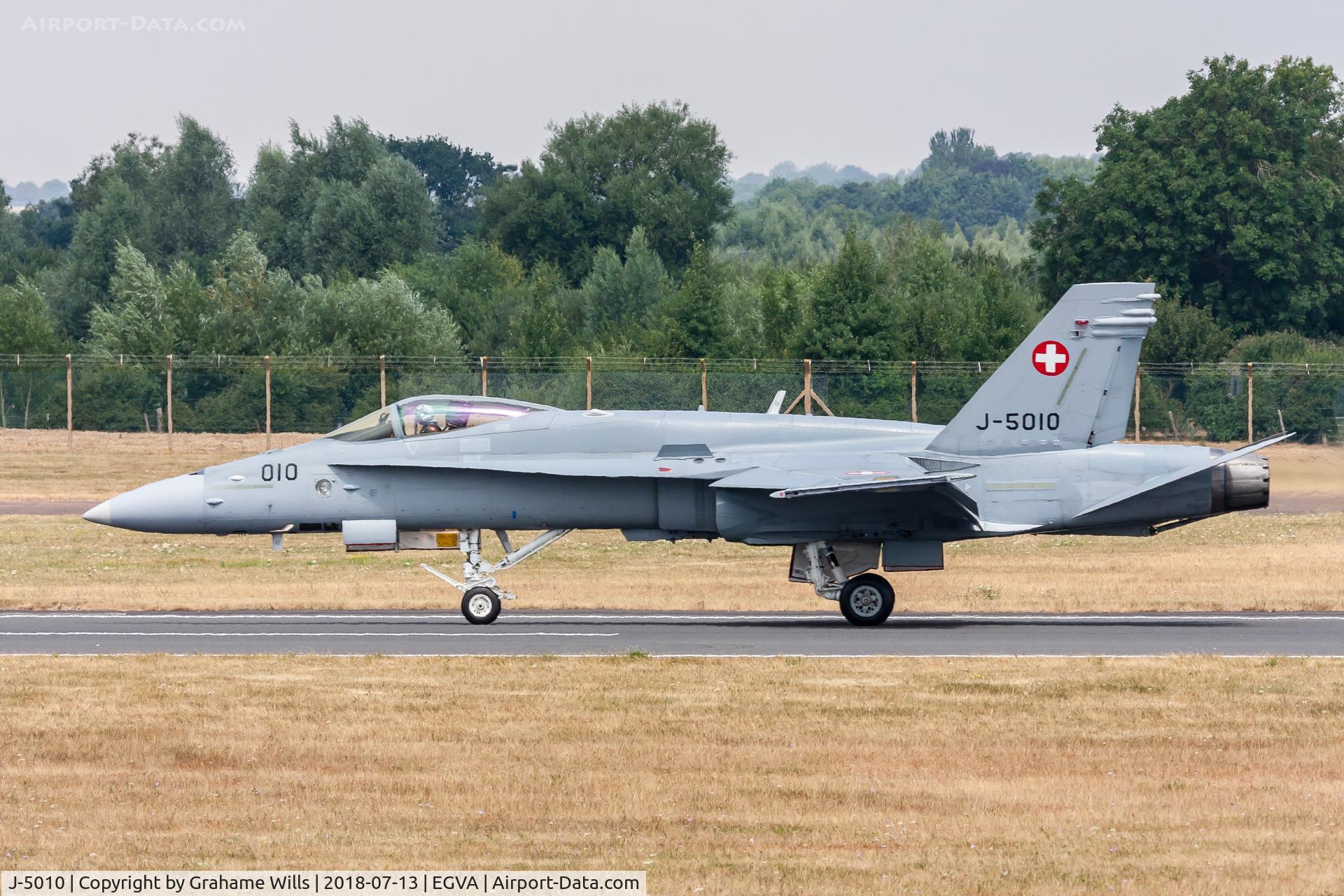 J-5010, McDonnell Douglas F/A-18C Hornet C/N 1345, McDonnell Douglas F/A-18C J-5010 FlSt 17 Swiss AF, Fairford 13/7/18
