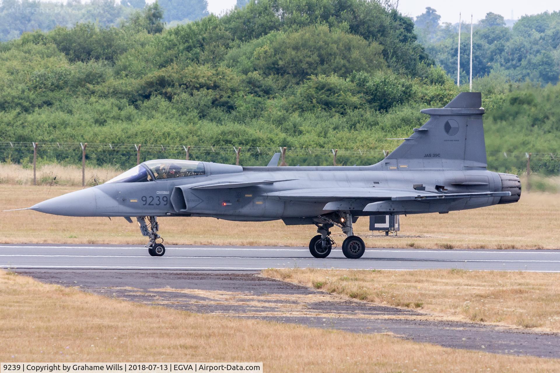 9239, Saab JAS-39C Gripen C/N 39239, SAAB JAS 39C 9239 211.TL Czech AF, Fairford 13/7/18