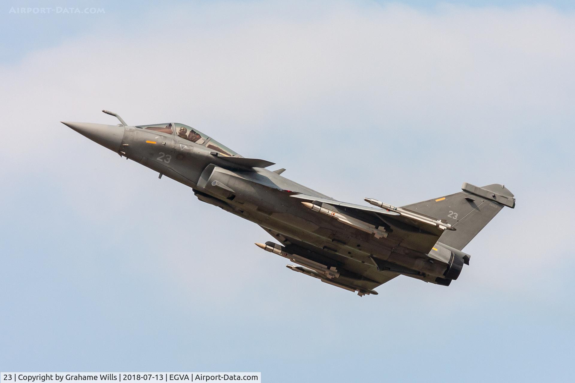 23, Dassault Rafale M C/N 23, Dassault Rafale M 23 12 Flottille French Navy, Fairford 13/7/18