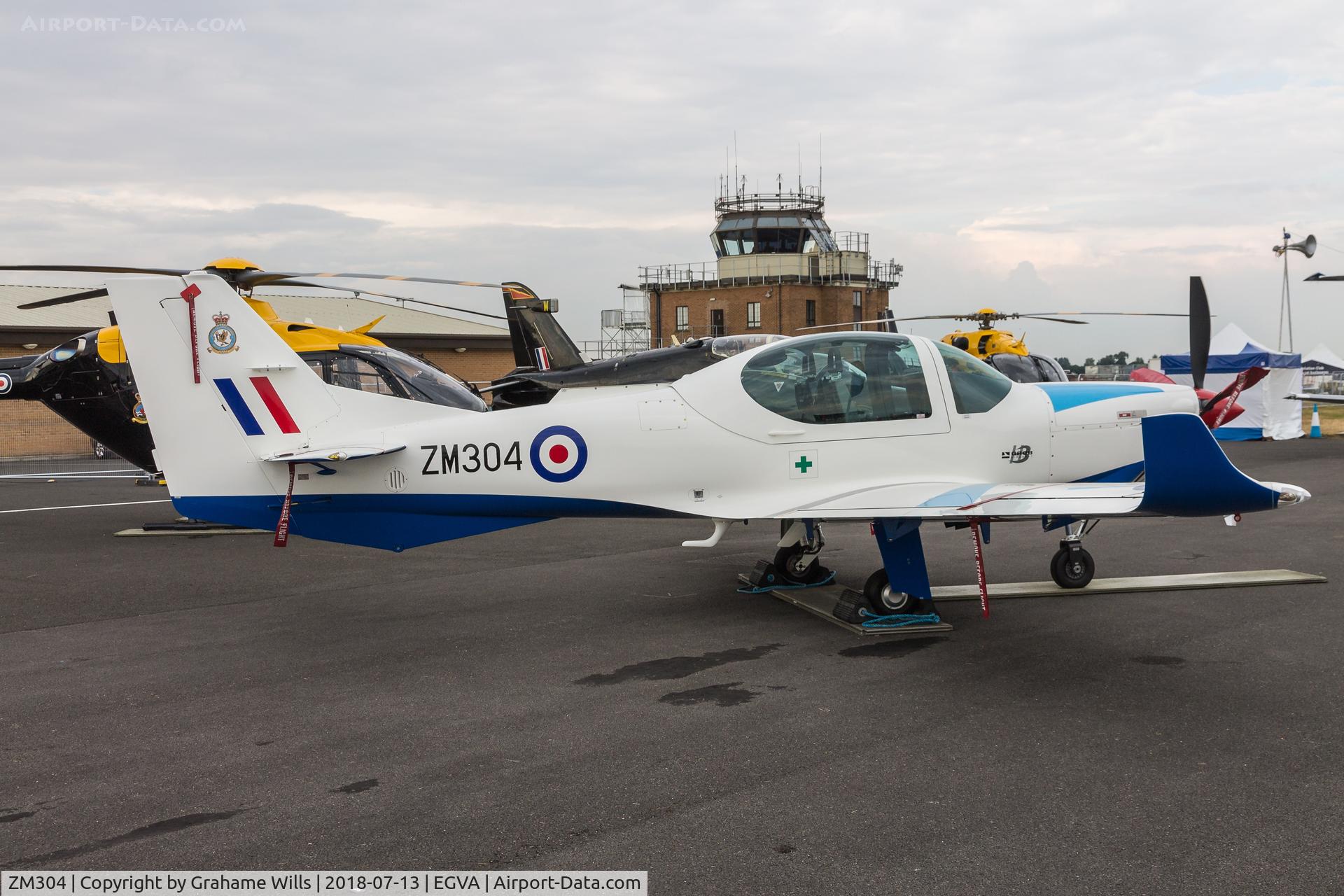 ZM304, 2017 Grob G-120TP-A Prefect T.1 C/N 11113, Grob G120 Prefect T1 ZM304 3 FTS RAF, Fairford 13/7/18
