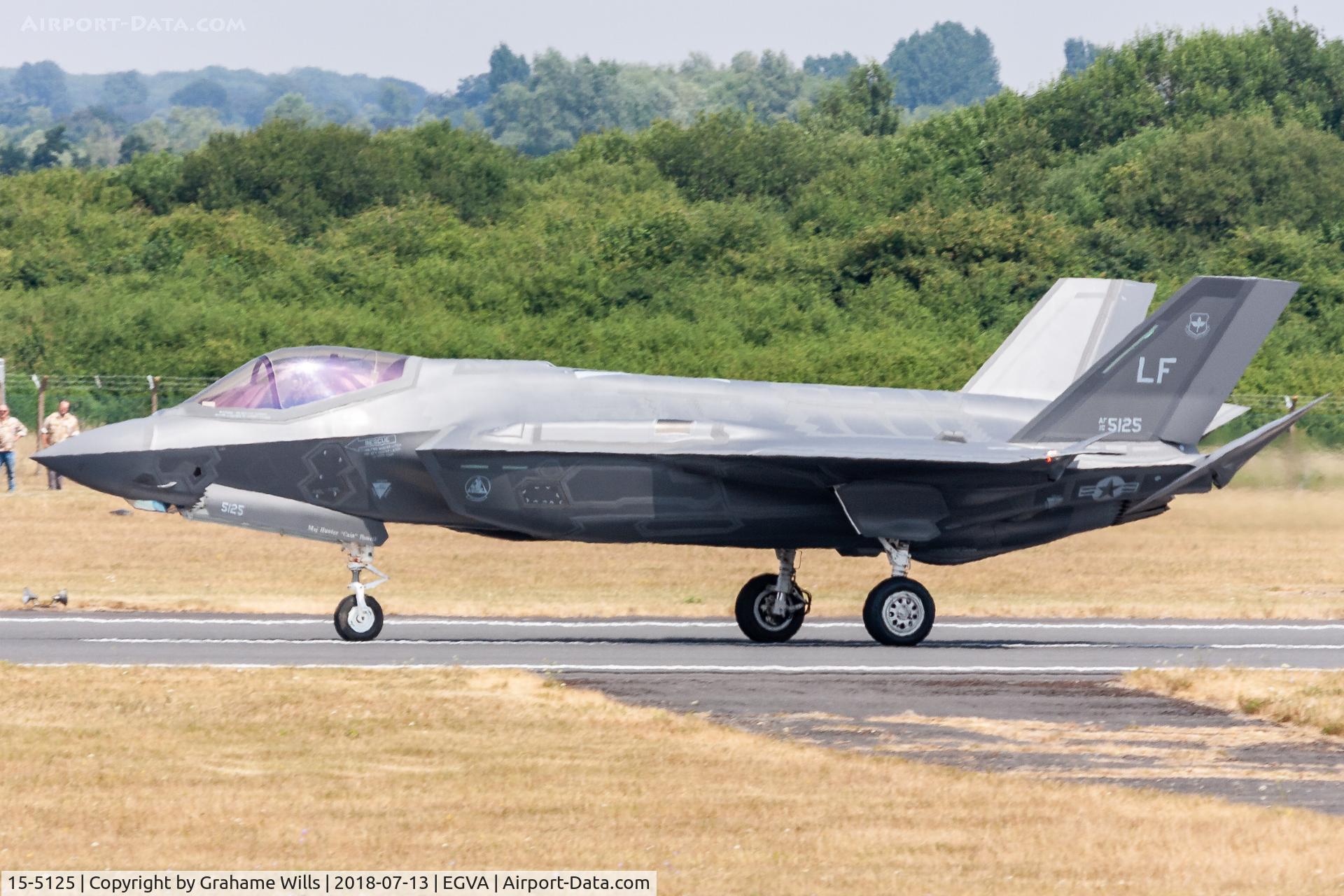 15-5125, Lockheed Martin F-35A Lightning II C/N AF-116, Lockheed Martin F-35A 15-5125/LF 63 FS 56 FW USAF, Fairford 13/7/18