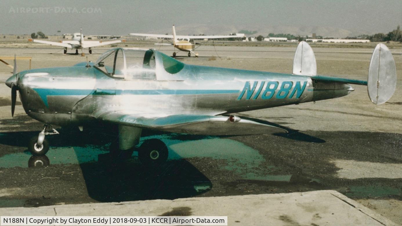 N188N, 1946 Erco 415C Ercoupe C/N 361, Buchanan Field Concord California.