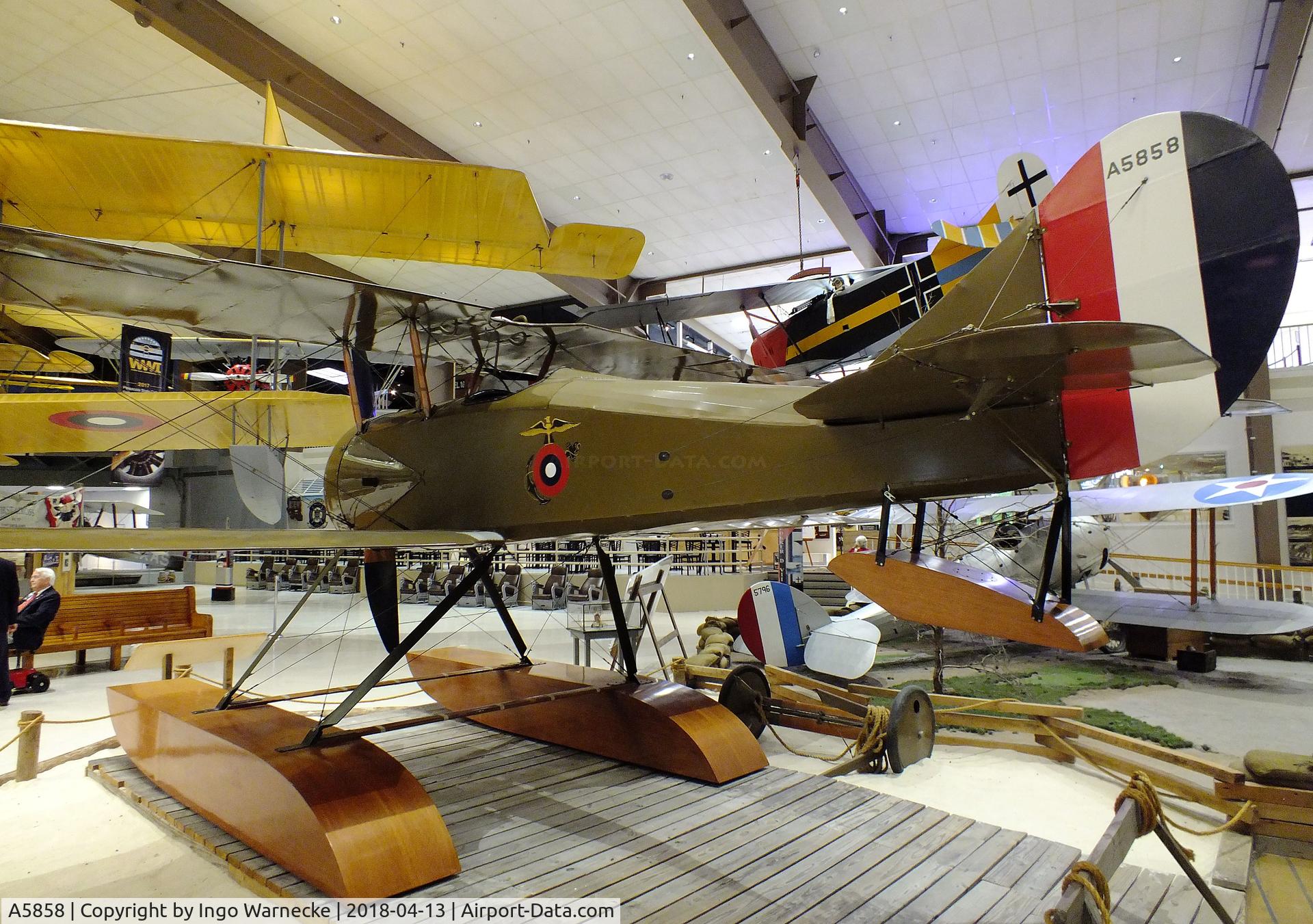 A5858, 1918 Thomas-Morse S-4C-1 Scout C/N 235, Thomas-Morse S-4C-1 Scout on floats at the NMNA, Pensacola