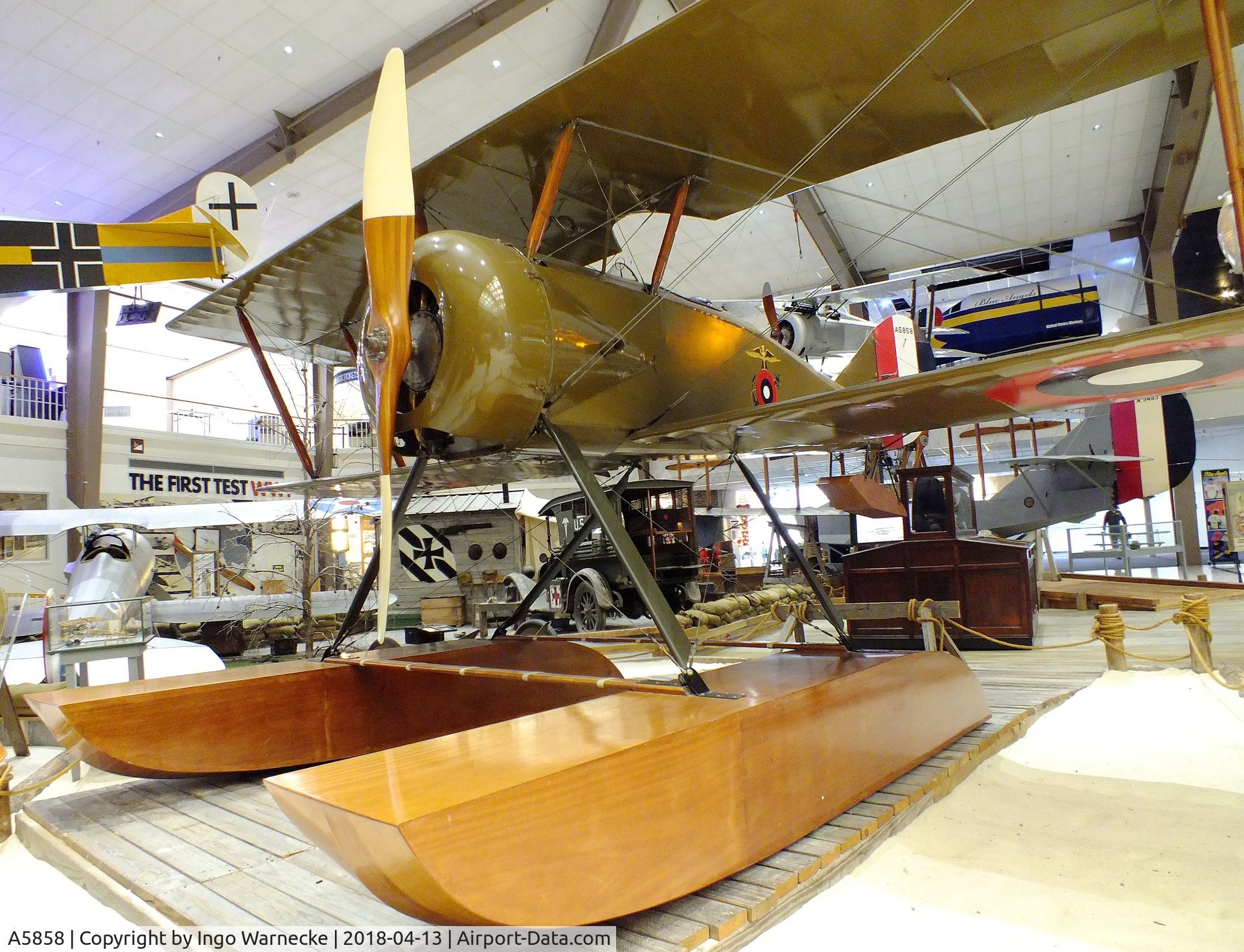 A5858, 1918 Thomas-Morse S-4C-1 Scout C/N 235, Thomas-Morse S-4C-1 Scout on floats at the NMNA, Pensacola