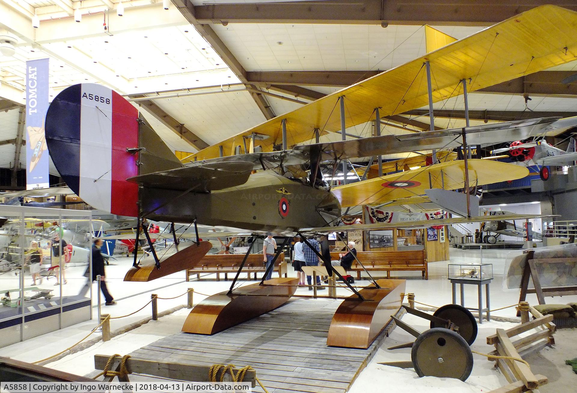 A5858, 1918 Thomas-Morse S-4C-1 Scout C/N 235, Thomas-Morse S-4C-1 Scout on floats at the NMNA, Pensacola