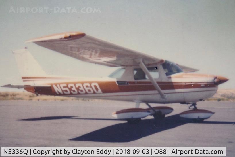 N5336Q, 1972 Cessna 150L C/N 15073236, Old Rio Vista Airport California.