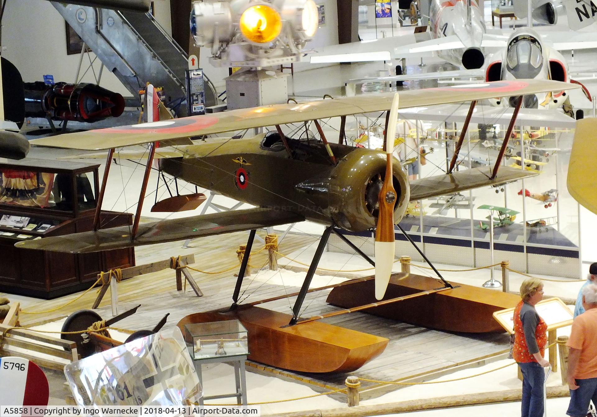A5858, 1918 Thomas-Morse S-4C-1 Scout C/N 235, Thomas-Morse S-4C-1 Scout on floats at the NMNA, Pensacola