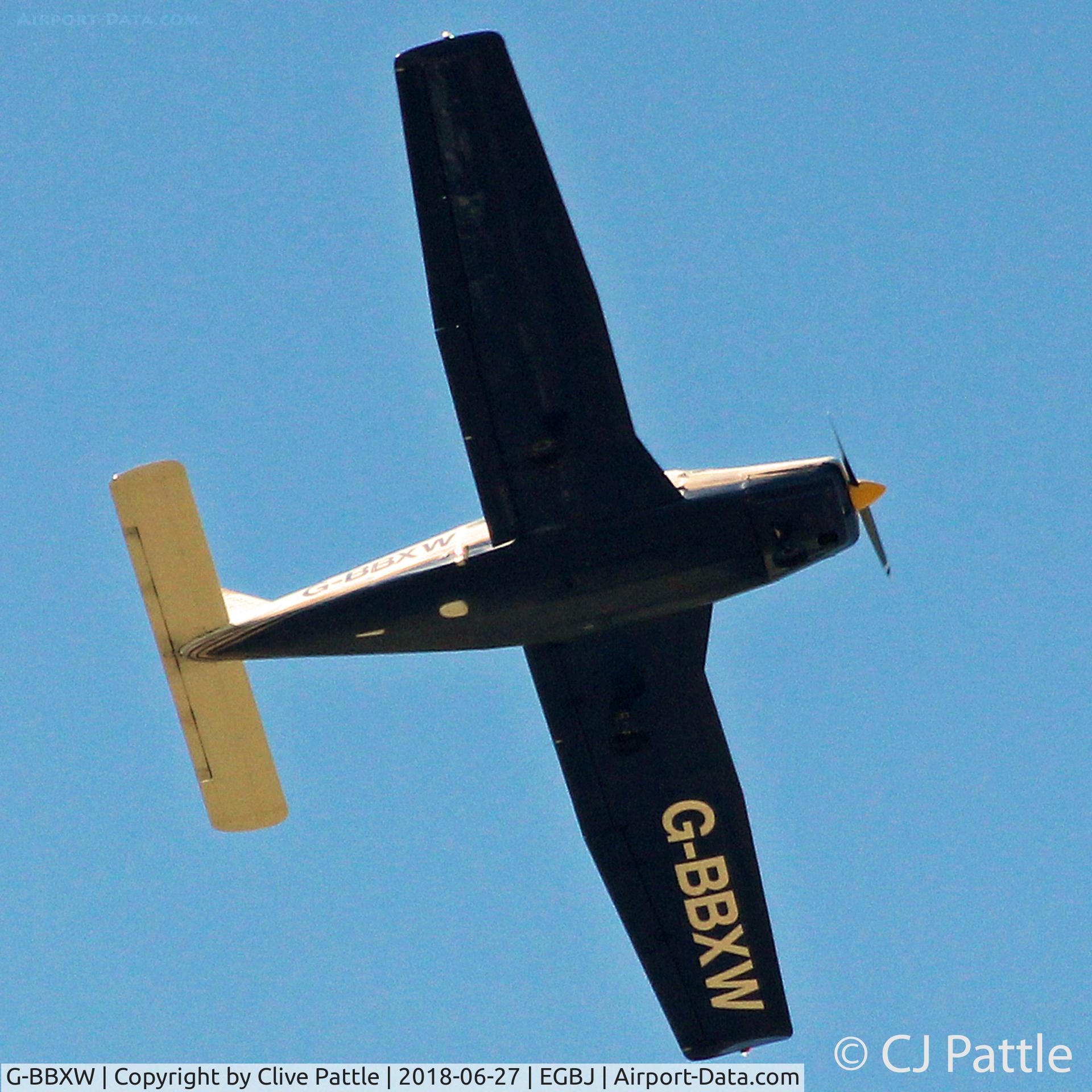 G-BBXW, 1973 Piper PA-28-151 Cherokee Warrior C/N 28-7415050, Staverton climb out