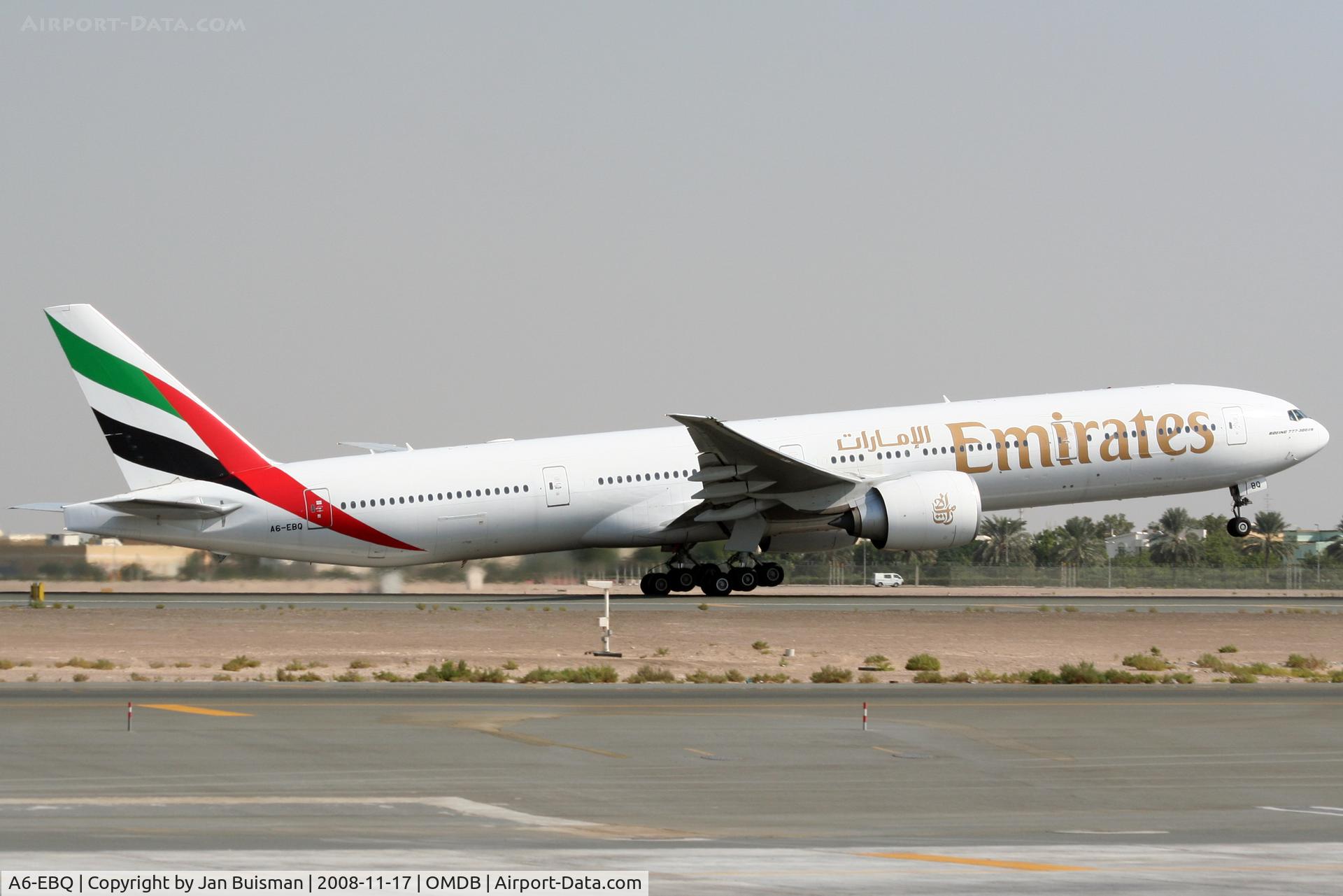 A6-EBQ, 2006 Boeing 777-36N/ER C/N 33863, Emirates