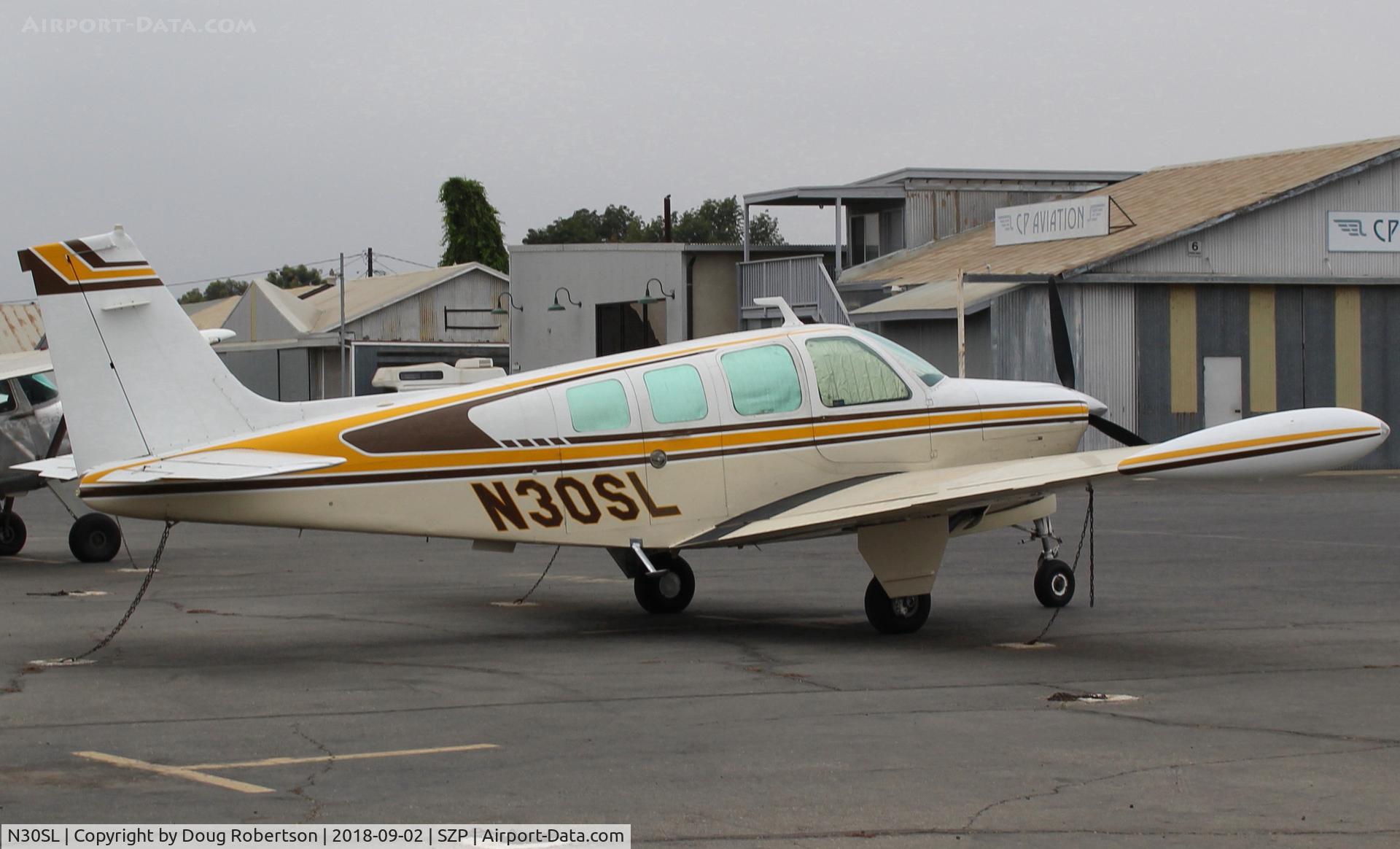 N30SL, 1972 Beech A36 Bonanza 36 C/N E-338, 1972 Beech A36 BONANZA, Continental IO-520 285 Hp