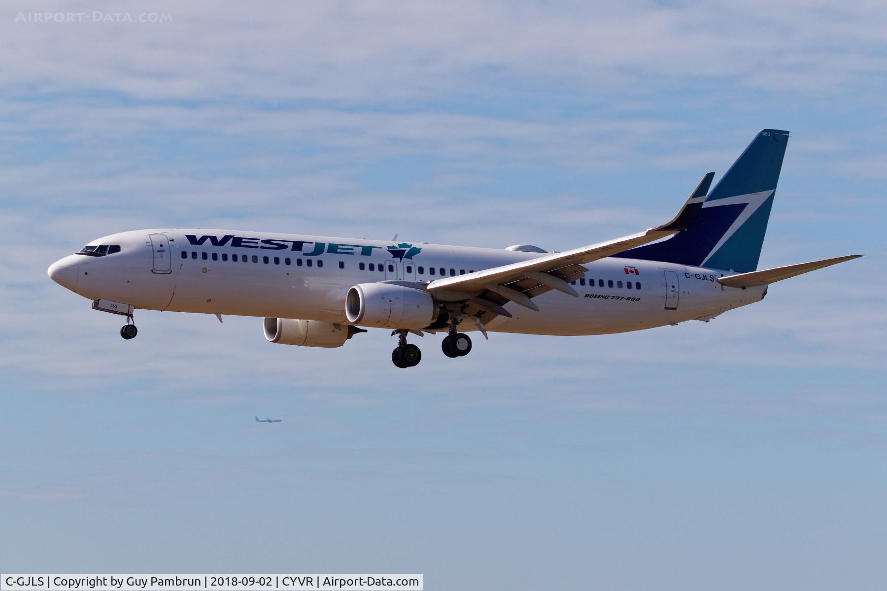 C-GJLS, 2017 Boeing 737-8CT C/N 40845, Landing