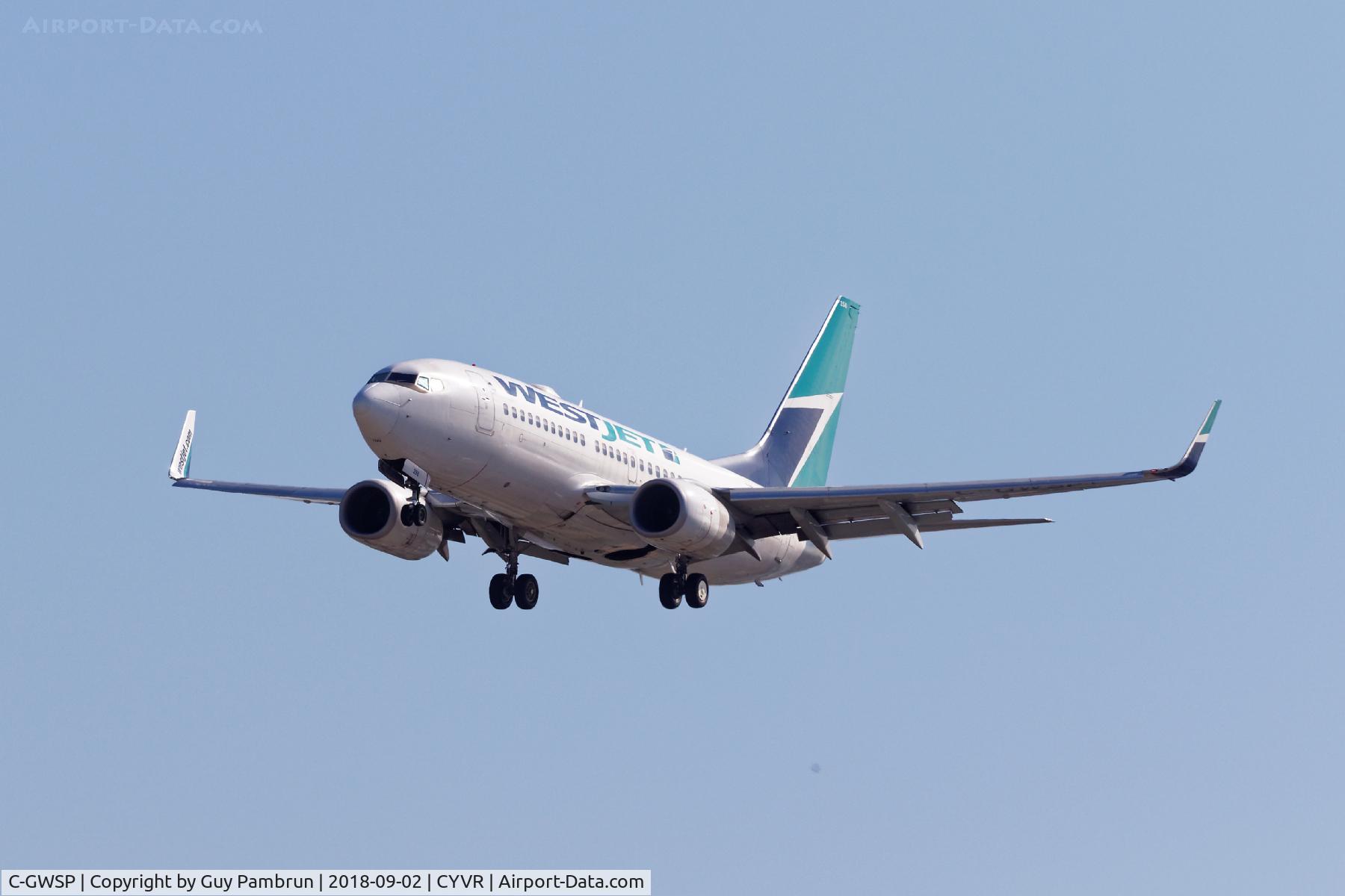 C-GWSP, 2009 Boeing 737-7CT C/N 36693, Landing