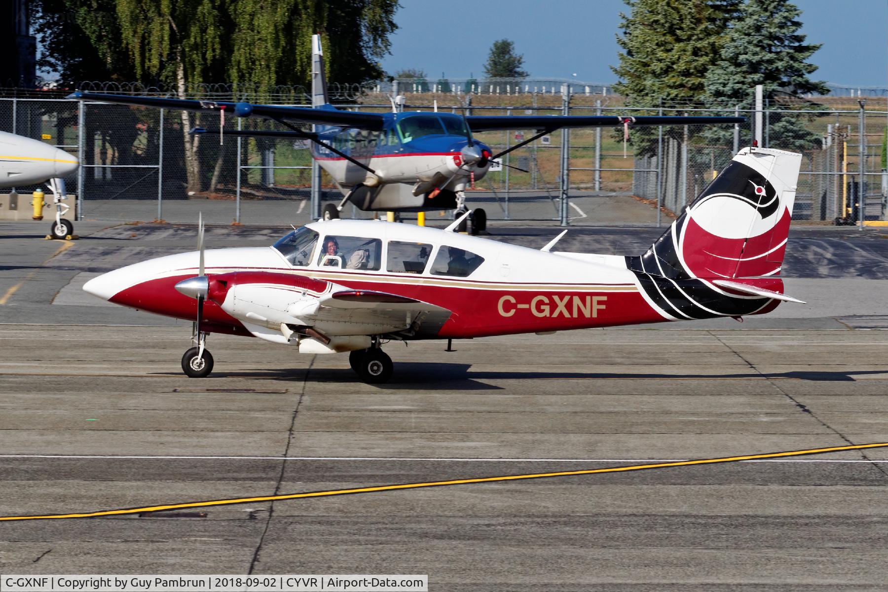 C-GXNF, 1972 Piper PA-23-250 Aztec C/N 27-4804, Departing