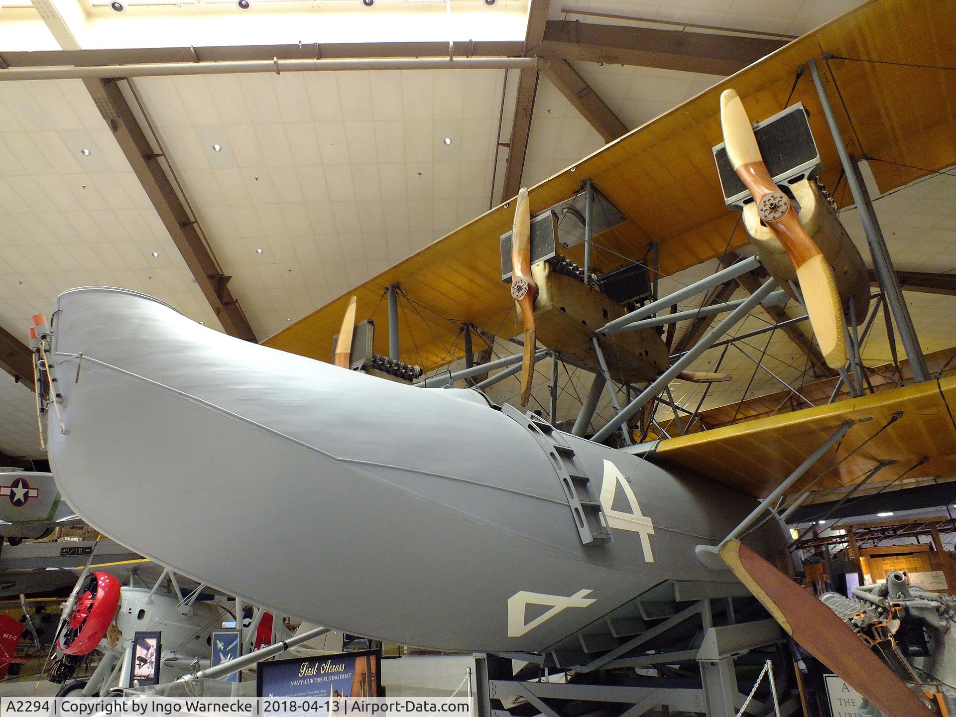 A2294, 1919 Curtiss NC.4 C/N Not found A2294, Curtiss NC-4 at the NMNA, Pensacola