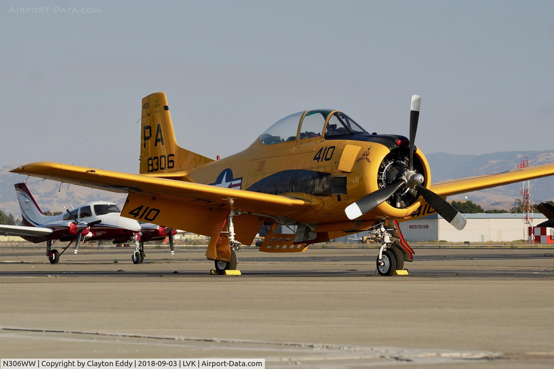 N306WW, 1955 North American T-28B Trojan C/N 200-377, Livermore Airport California 2018.