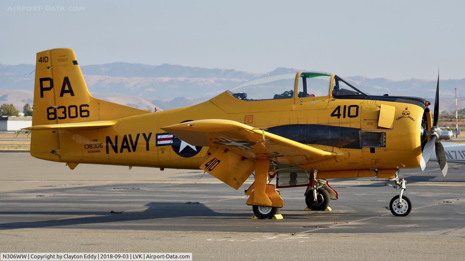 N306WW, 1955 North American T-28B Trojan C/N 200-377, Livermore Airport California 2018.