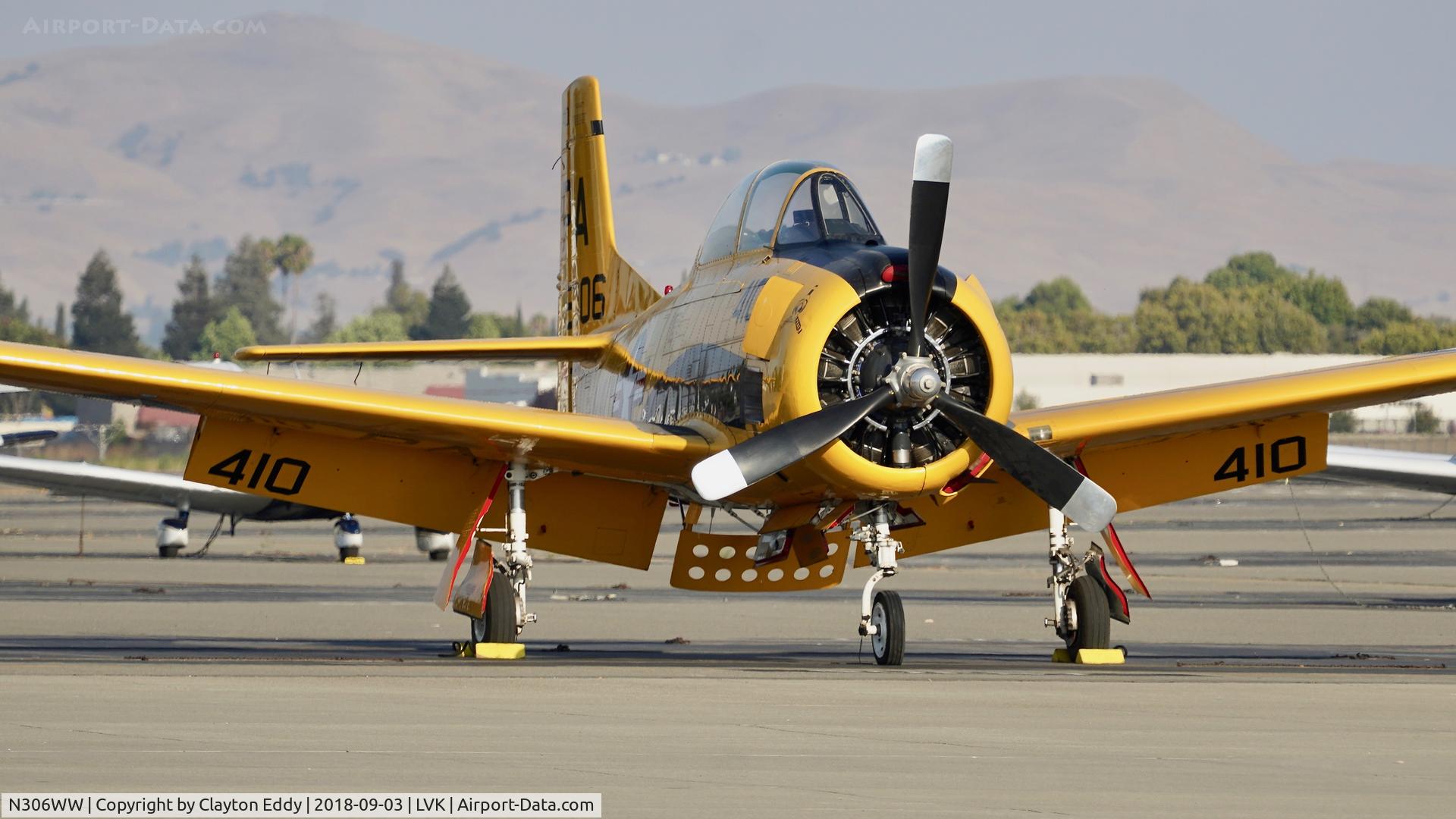 N306WW, 1955 North American T-28B Trojan C/N 200-377, Livermore Airport California 2018.