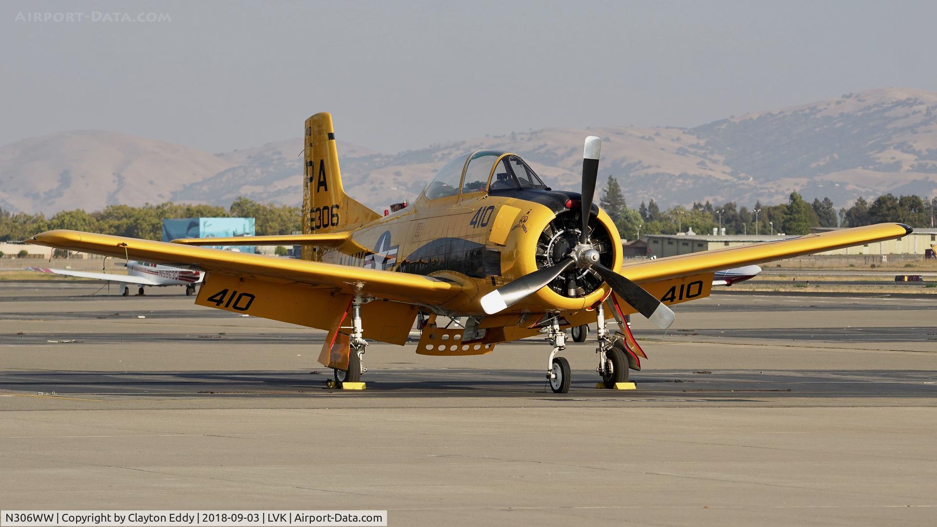 N306WW, 1955 North American T-28B Trojan C/N 200-377, Livermore Airport California 2018.