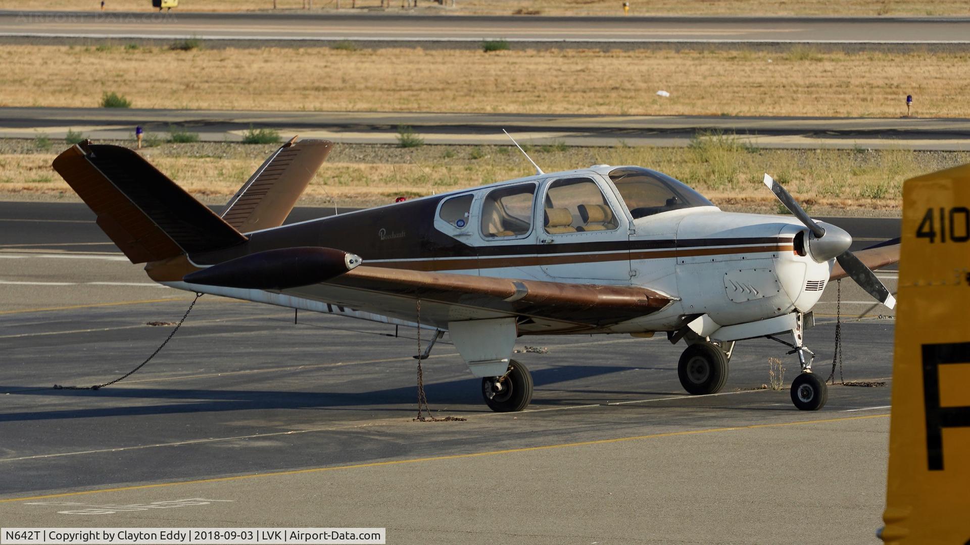 N642T, 1958 Beech J35 Bonanza C/N D-5466, Livermore Airport California 2018.
