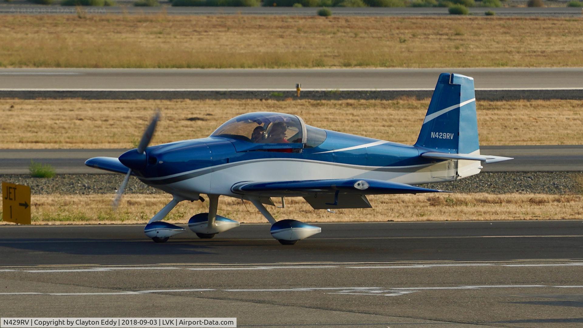 N429RV, Vans RV-7A C/N 72096, Livermore Airport California 2018.