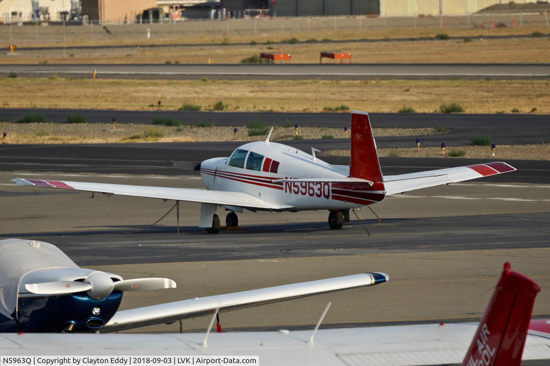 N5963Q, 1965 Mooney M20C Ranger C/N 3199, Livermore Airport California 2018.