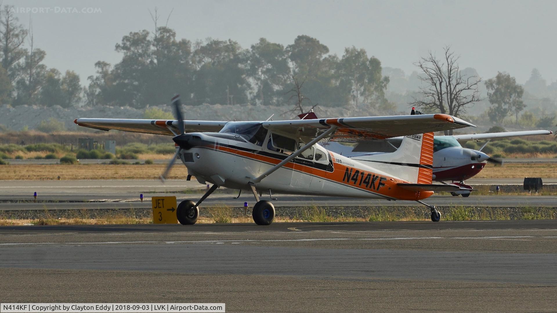 N414KF, 1980 Cessna 180K Skywagon Skywagon C/N 180-53147, Livermore Airport California 2018.