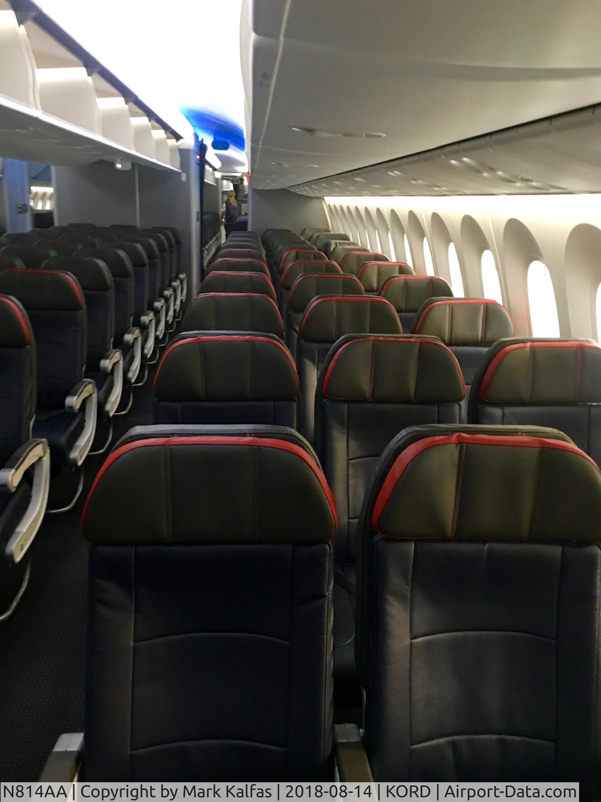 N814AA, 2016 Boeing 787-8 Dreamliner C/N 40632, N814AA Coach Cabin