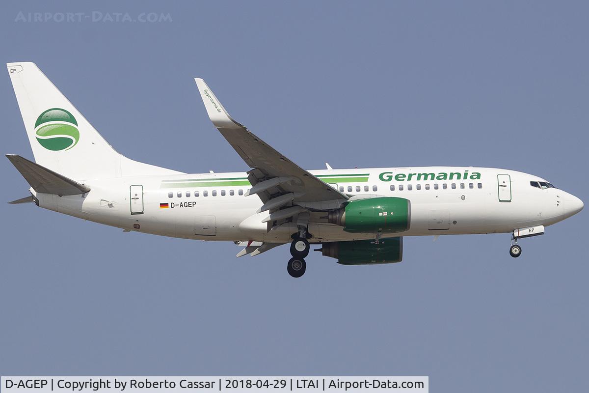 D-AGEP, 1998 Boeing 737-75B C/N 28102, Antalya