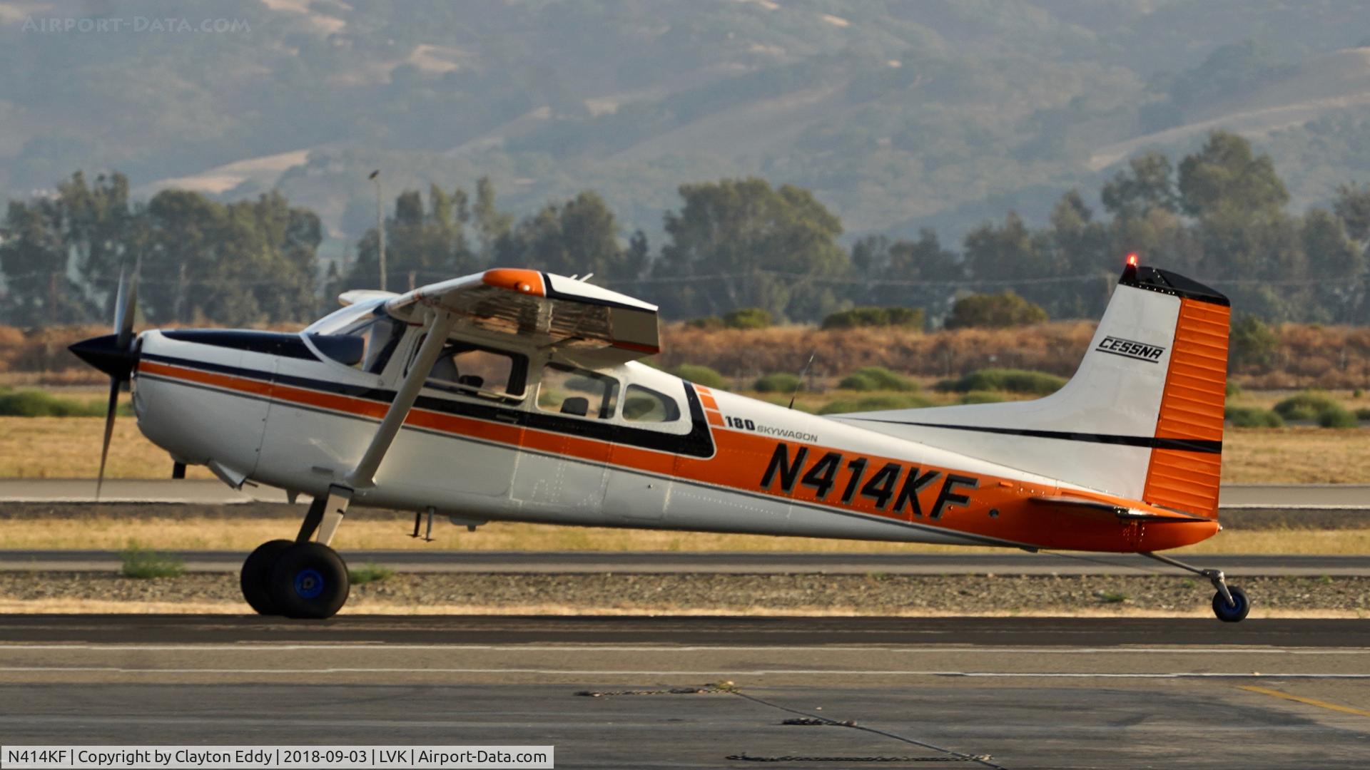 N414KF, 1980 Cessna 180K Skywagon Skywagon C/N 180-53147, Livermore Airport California 2018.