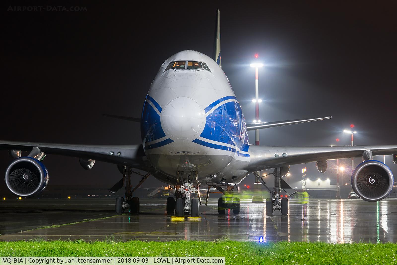 VQ-BIA, 2009 Boeing 747-4KZF (SCD) C/N 36785, lowl.