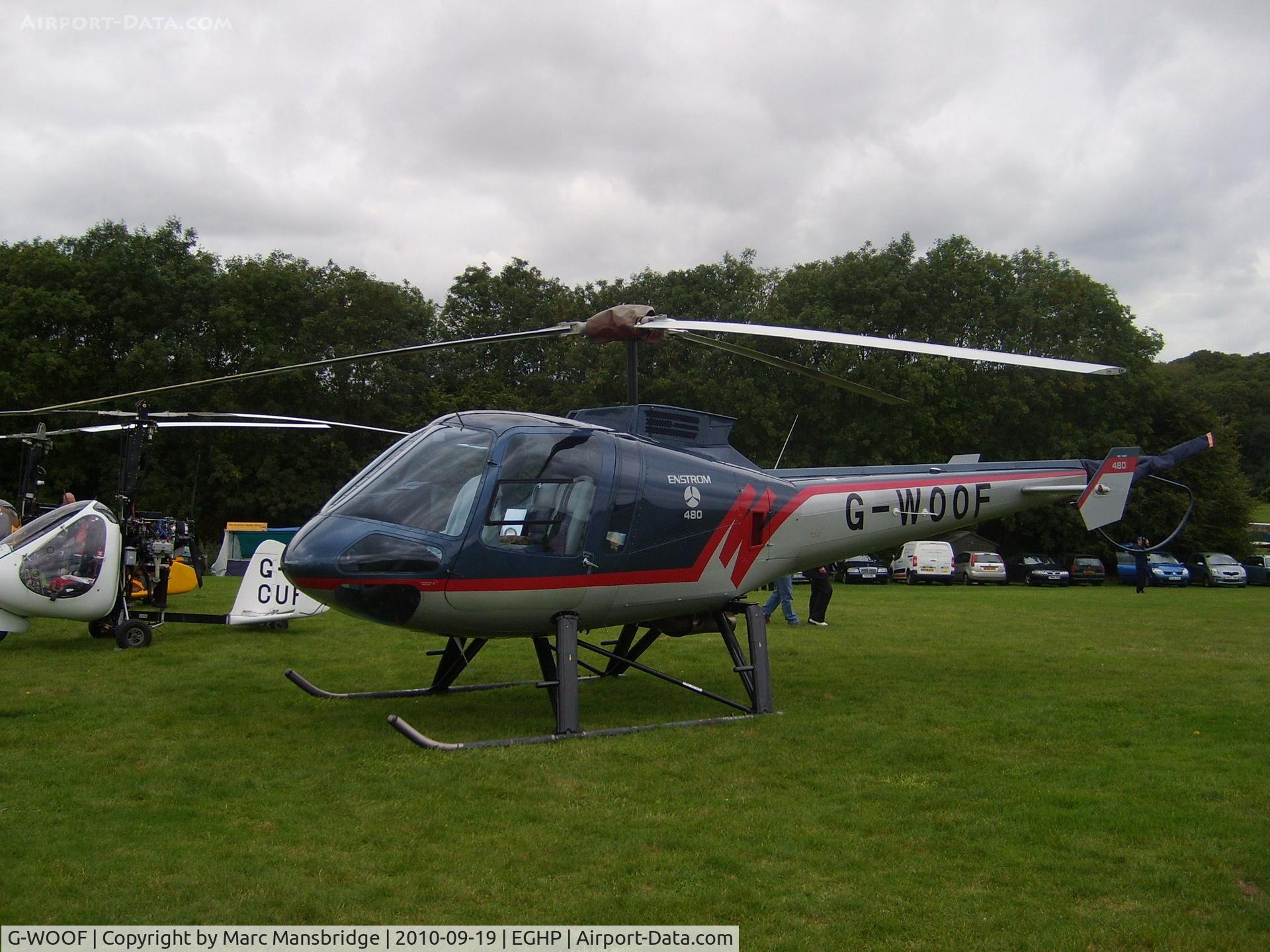 G-WOOF, 1998 Enstrom 480 C/N 5027, A nice visitor to Popham airfield EGHP
