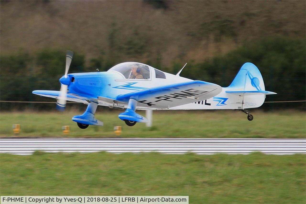 F-PHME, 2002 Nicollier HN-700 Menestrel II C/N 181, Nicollier HN-700 Menestrel II, Landing rwy 25L, Brest-Bretagne Airport (LFRB-BES)