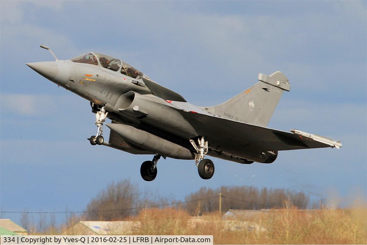 334, Dassault Rafale B C/N 334, Dassault Rafale B, on final rwy 25L, Brest-Bretagne airport (LFRB-BES)