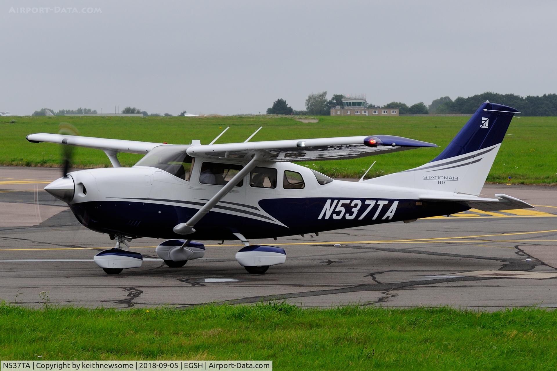 N537TA, 2018 Cessna T206H Turbo Stationair C/N T20609537, Nice new visitor.