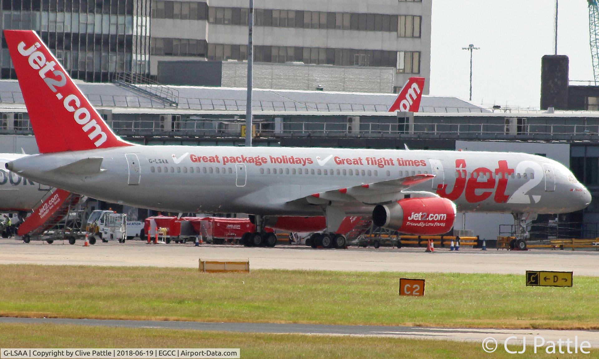 G-LSAA, 1988 Boeing 757-236 C/N 24122, Manchester action