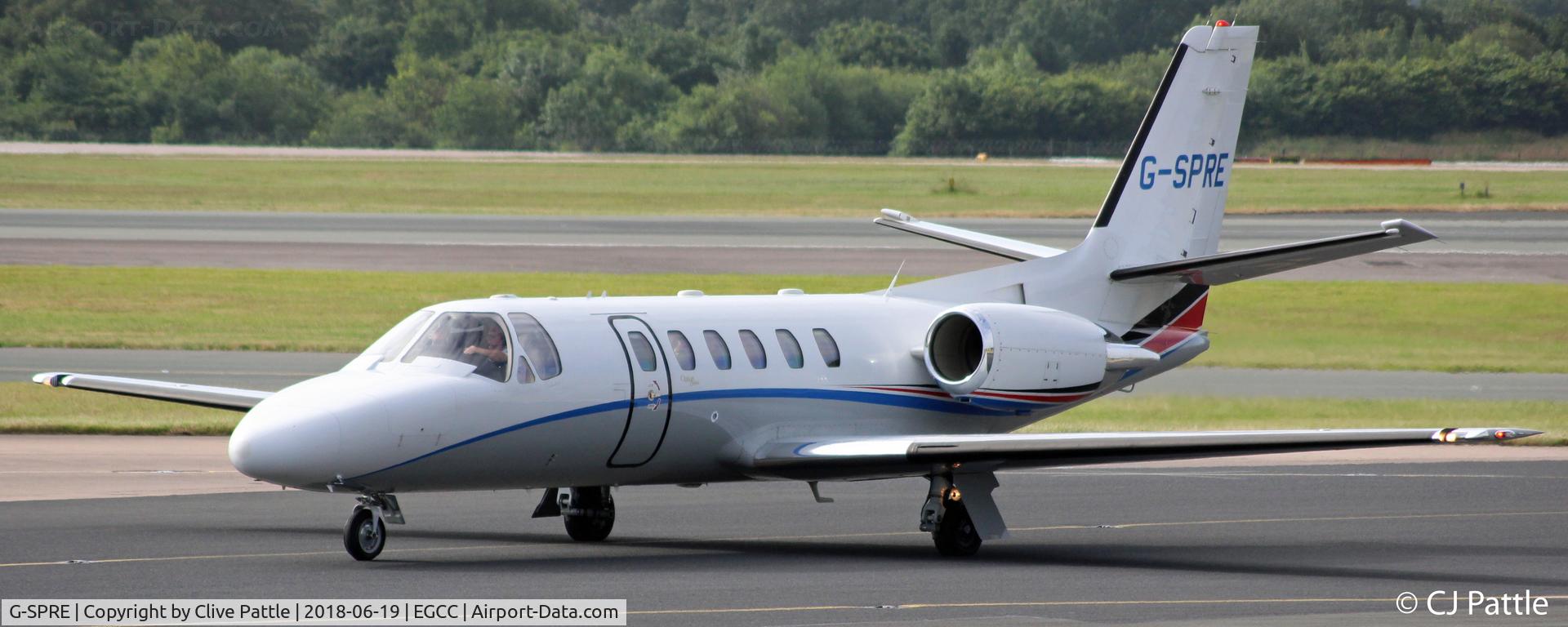 G-SPRE, 1999 Cessna 550 Citation Bravo C/N 550-0872, In action at Manchester