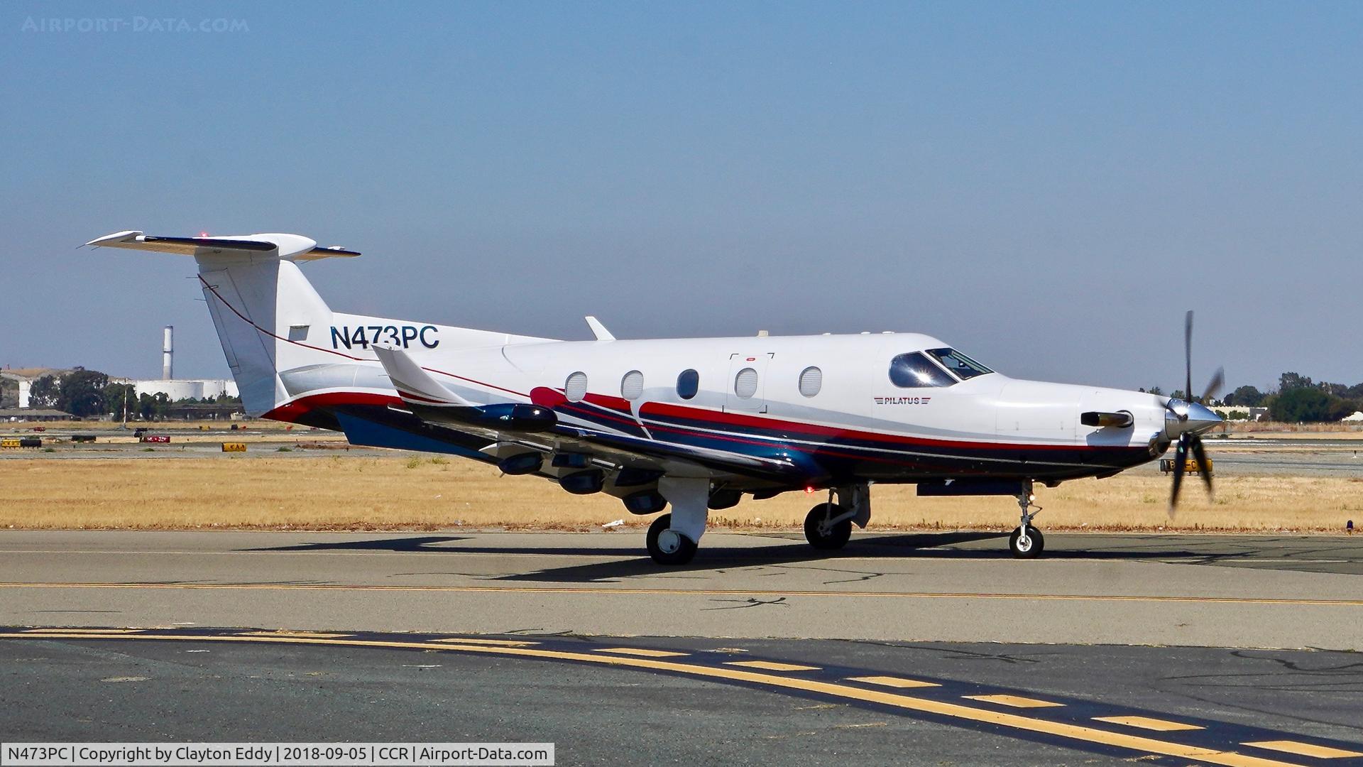 N473PC, 2002 Pilatus PC-12/45 C/N 473, Buchanan Field Concord California 2018.
