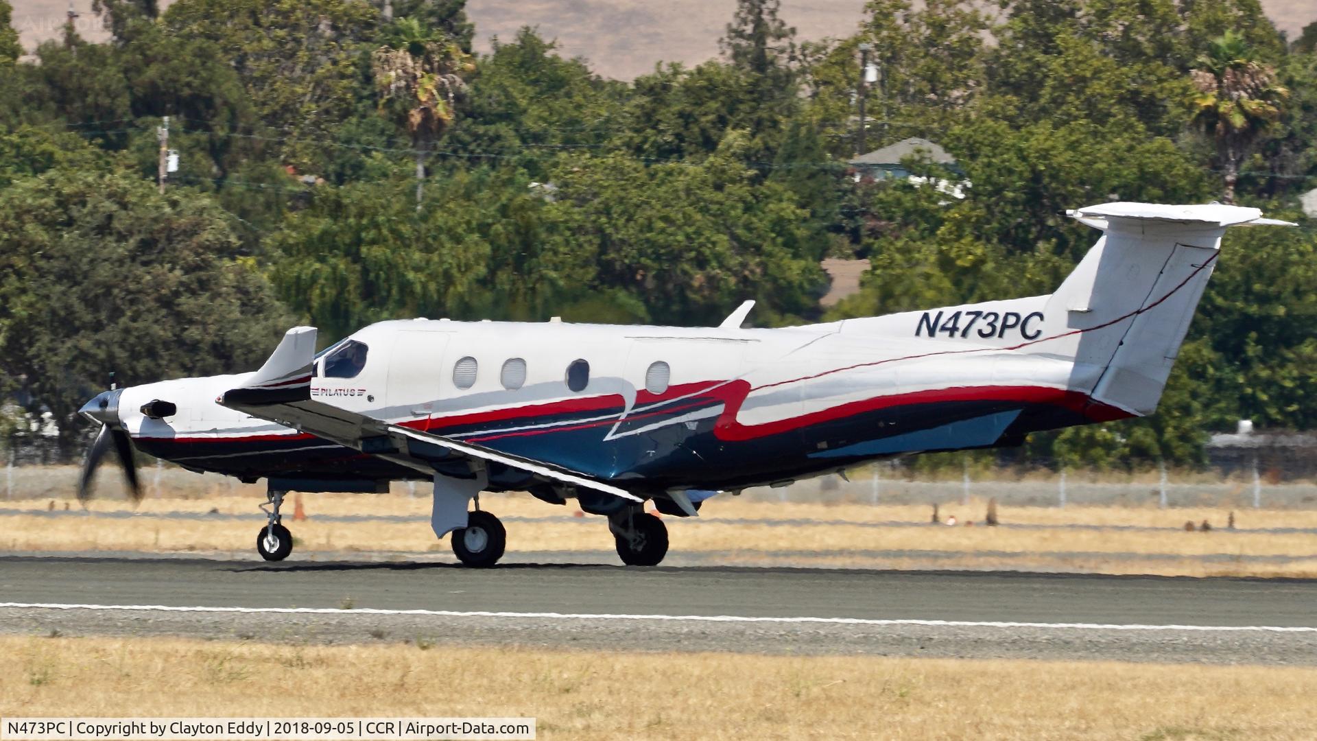 N473PC, 2002 Pilatus PC-12/45 C/N 473, Buchanan Field Concord California 2018.