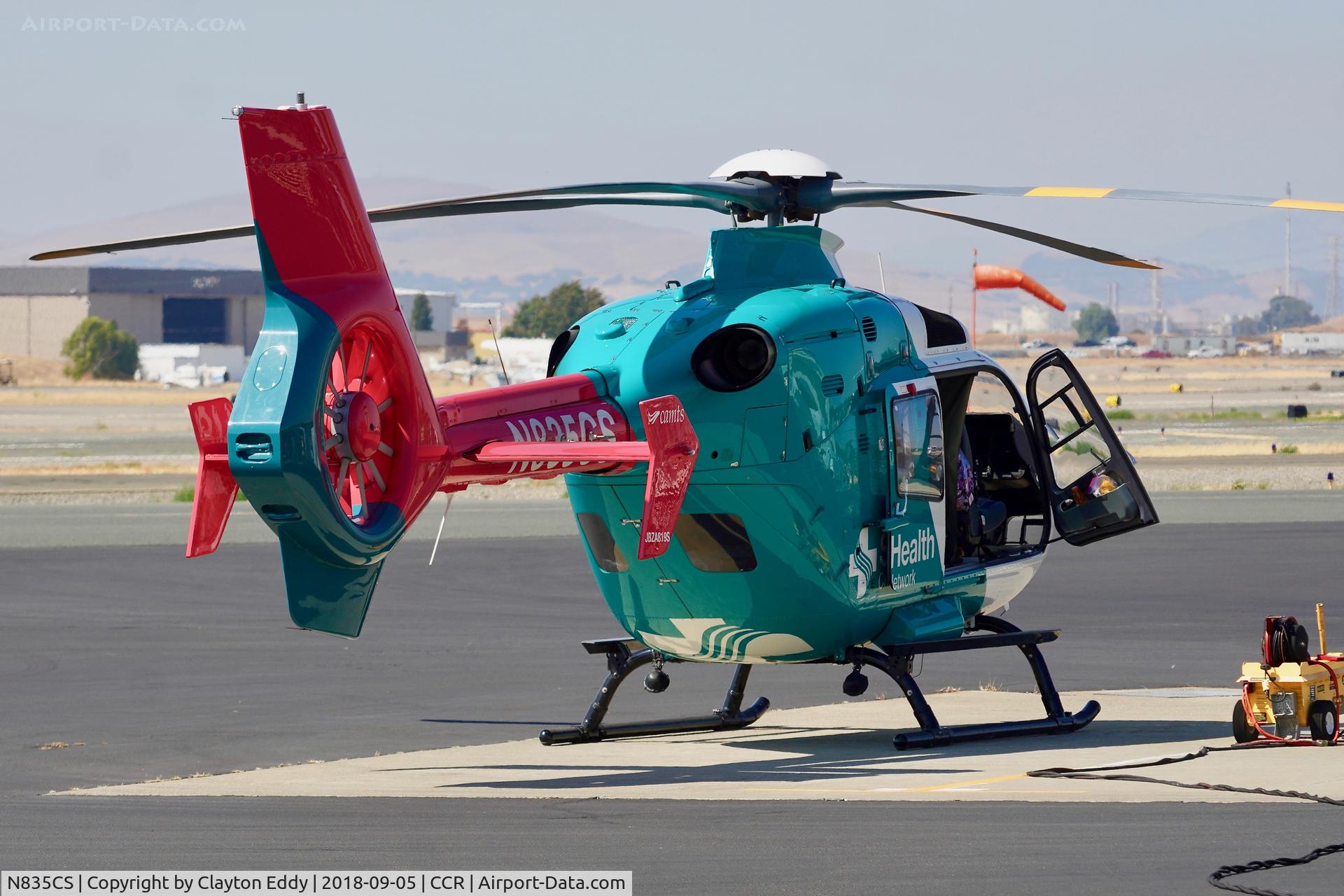 N835CS, 2012 Eurocopter EC-135P-2+ C/N 1091, Buchanan Field Concord California 2018.