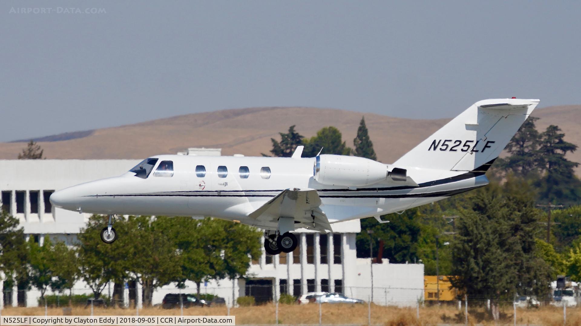N525LF, 2000 Cessna 525 CitationJet CJ1 C/N 525-0382, Buchanan Field Concord California 2018.