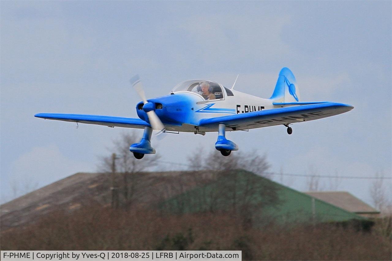 F-PHME, 2002 Nicollier HN-700 Menestrel II C/N 181, Nicollier HN-700 Menestrel II, On final rwy 25L, Brest-Bretagne Airport (LFRB-BES)