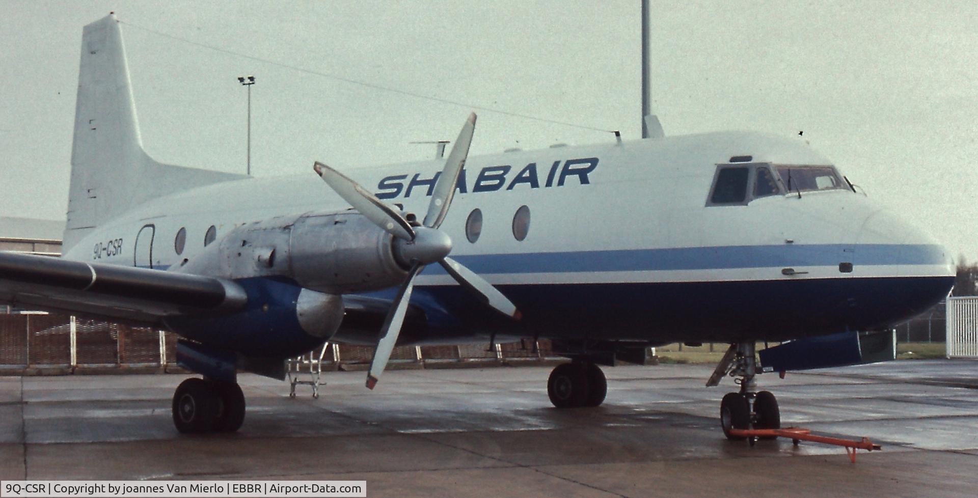 9Q-CSR, 1969 Hawker Siddeley HS.748 Series 2 C/N 1664, EBBR G.A.T. '89