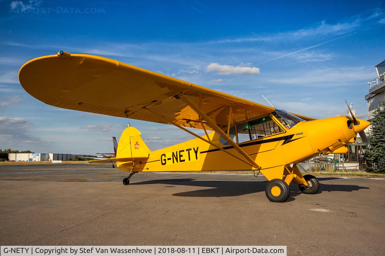 G-NETY, 1994 Piper PA-18-150 Super Cub C/N 1809108, at Kortrijk EBKT